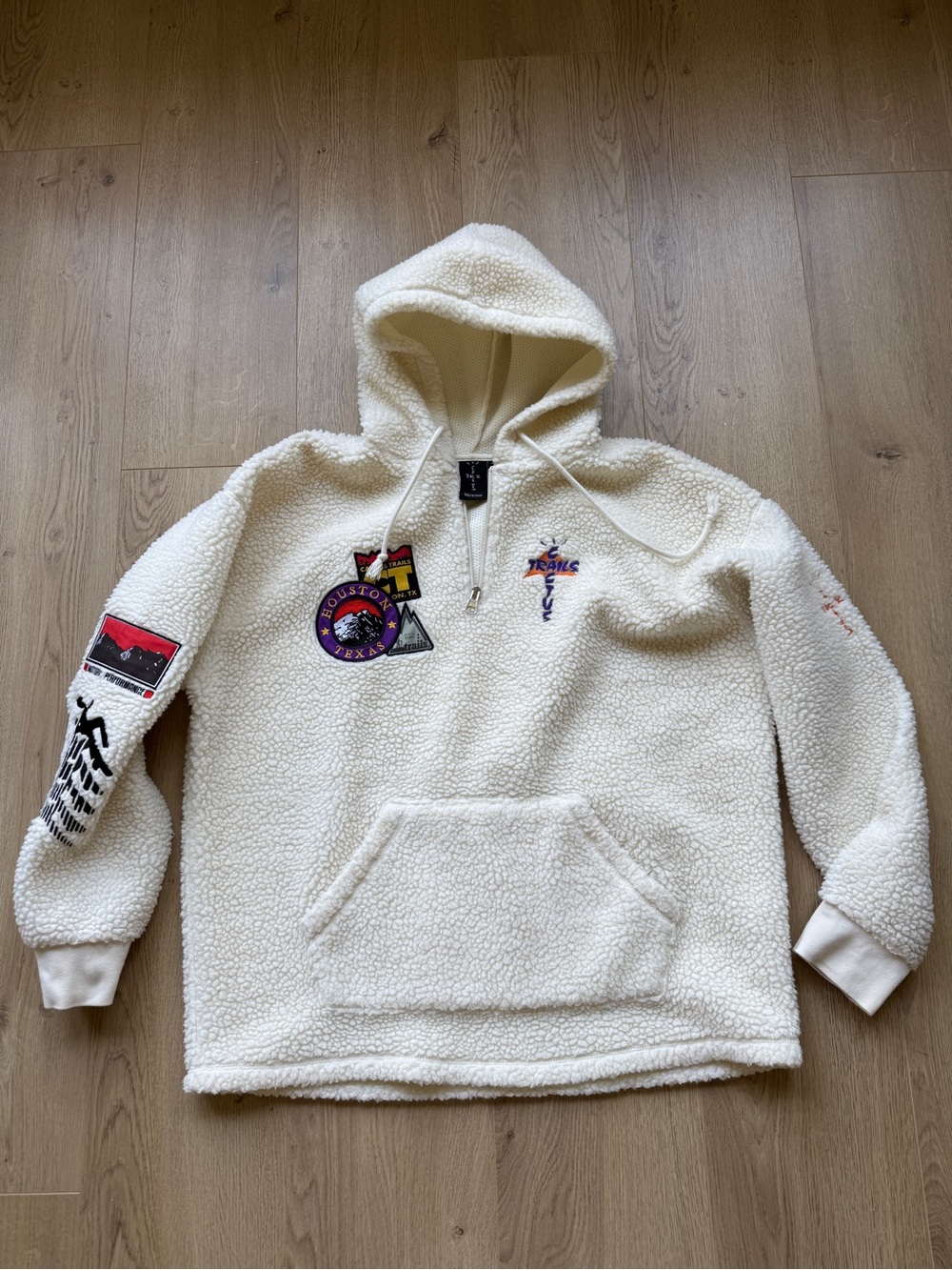 Travis Scott Cactus trail half-zip Sherpa hoodie L
